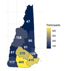 Backyard Winter Bird Survey by county